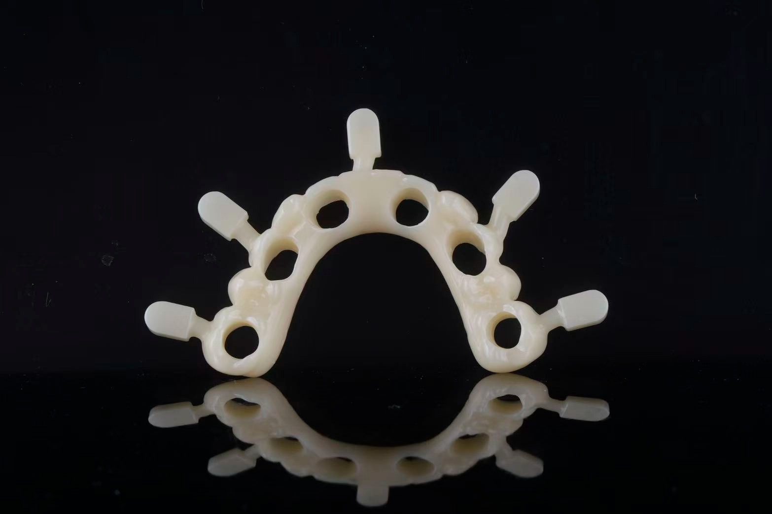 3D-printed partial framework pattern with rests