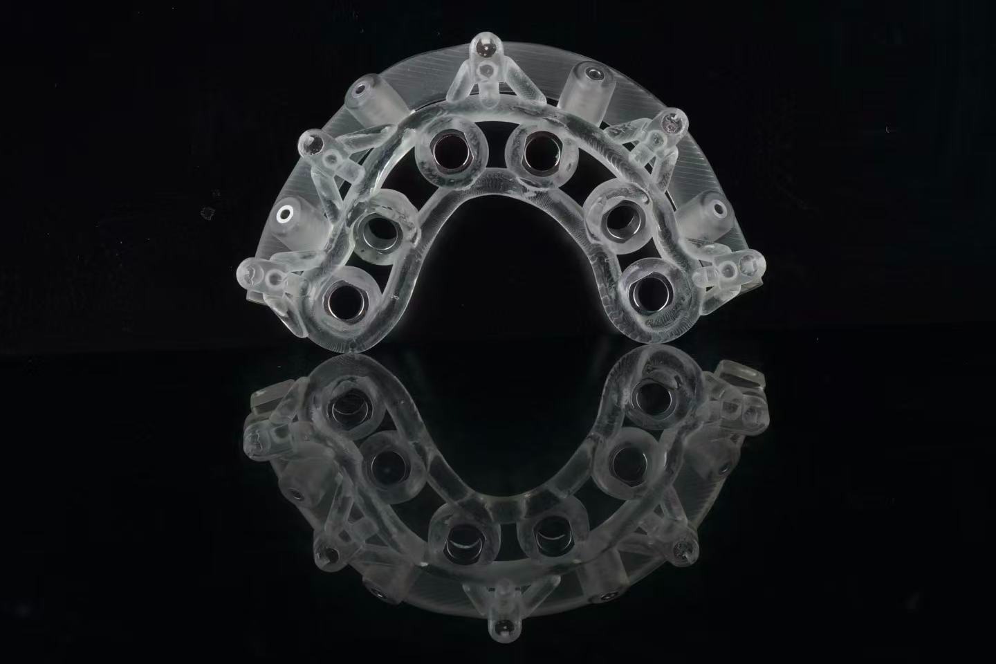 3D-printed upper partial framework pattern