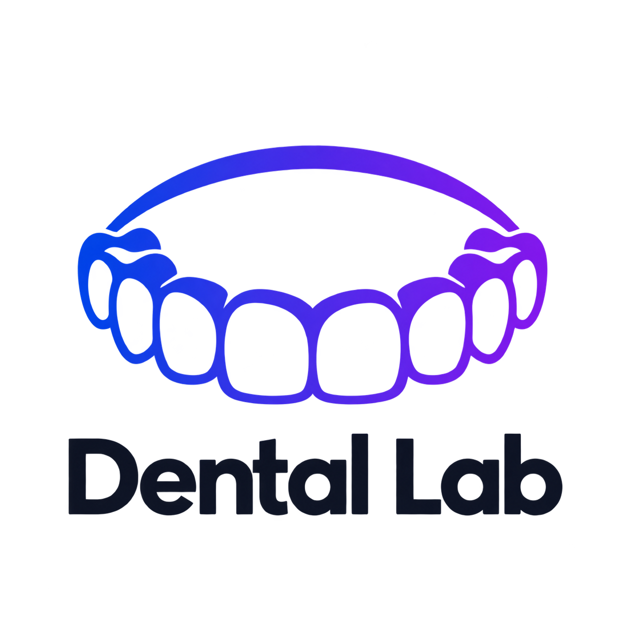 Dental Lab logo — dental bridge beneath an arch
