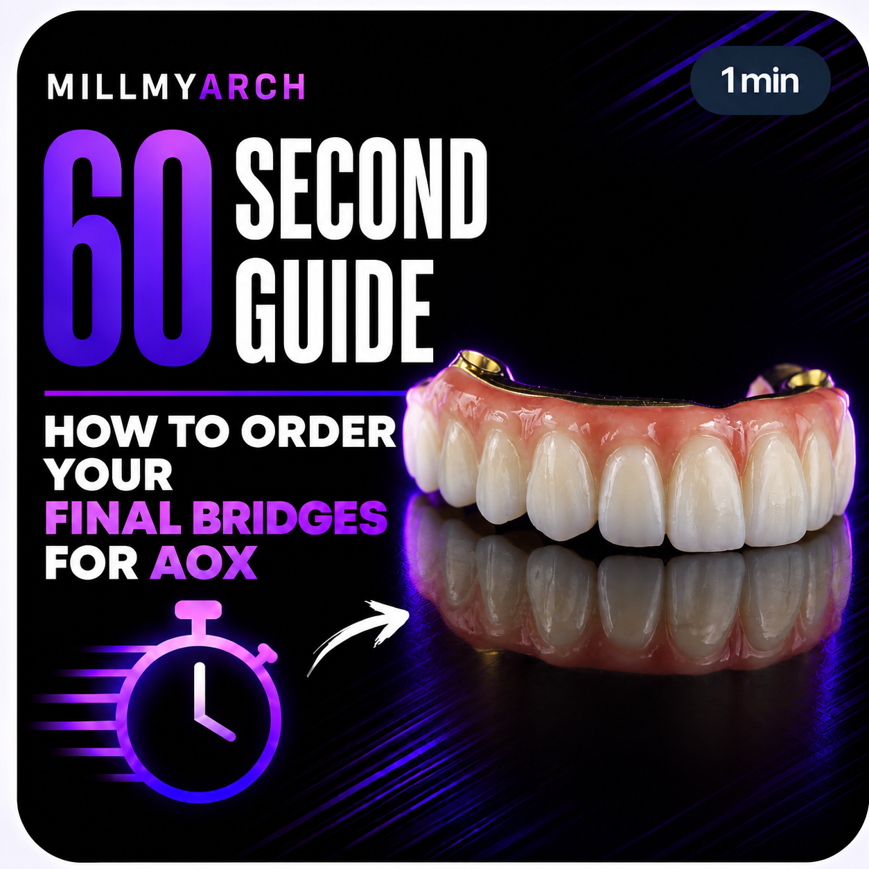 How to Order Your Final Bridges — Placing a final bridges order on the portal