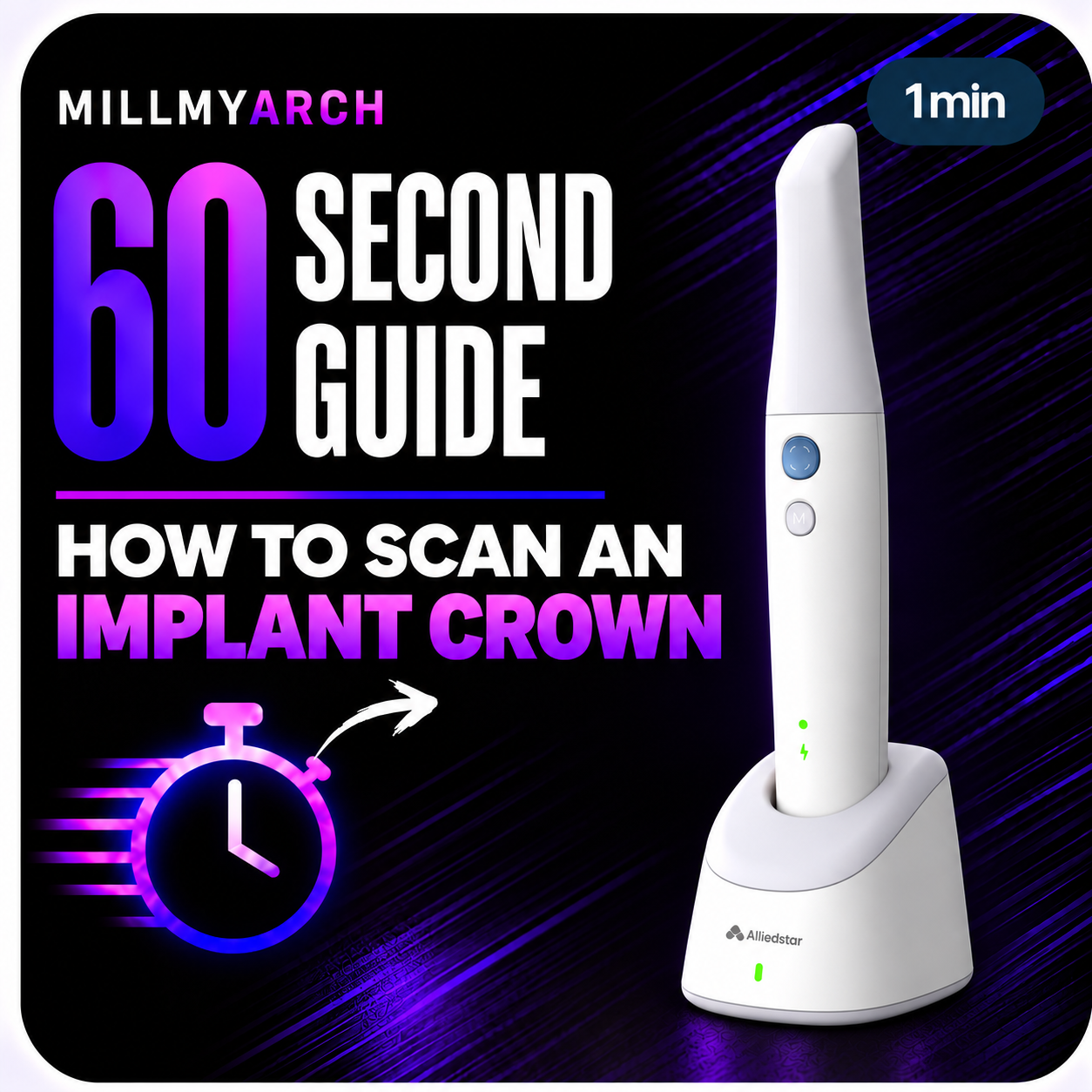 How to Scan an Implant Crown — Scanning an implant crown with an intraoral scanner