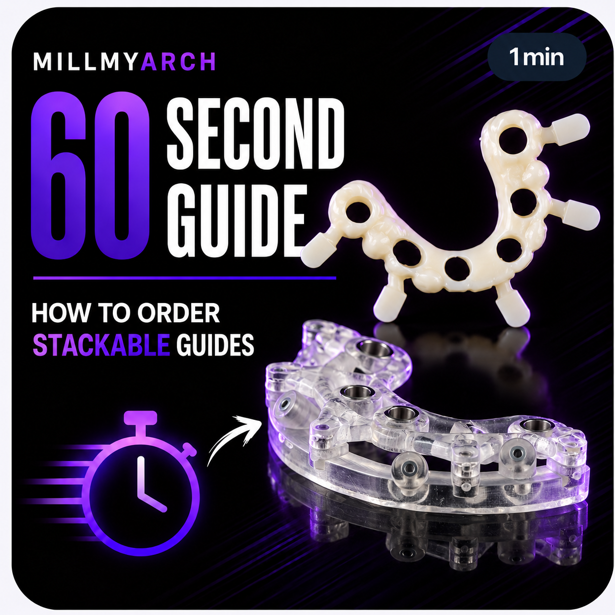 How to order stackable guides — Ordering a stackable guide step by step